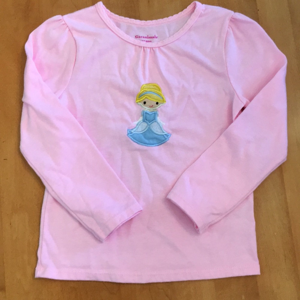 Custom embroidered Cinderella toddler shirt